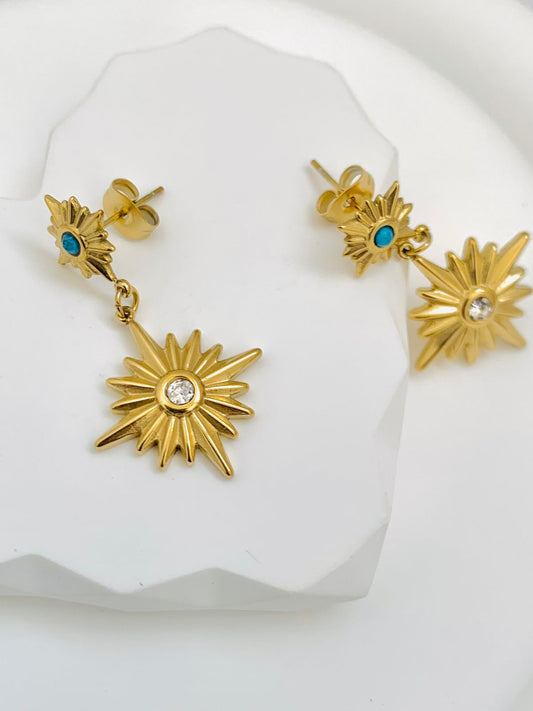 Celestial Sunburst Earrings